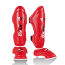 BYKO Shin Instep Pro – Premium MMA/Kickboxing Shin Guards (S - XXL) – Red & Black High - Performance Protection - Byko sports
