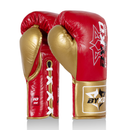 Pro Horse Hair Fight Boxing Gloves – 10 Oz Red/Golden