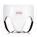 BYKO groin guard white – front view showing padded groin protection