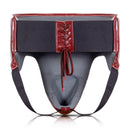 BYKO groin guard Maroon – back view with lace-up waistband and support straps