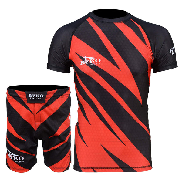 BYKO MMA Rash Guards & Shorts Fighting Potential with High-Performance