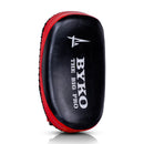 BYKO Kick Shield Pair – Premium Leather Training Target (Standard) – Red/Black Heavy Duty Focus Pads - Byko sports