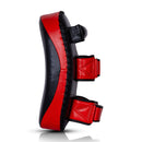 BYKO Kick Shield Pair – Premium Leather Training Target (Standard) – Red/Black Heavy Duty Focus Pads - Byko sports
