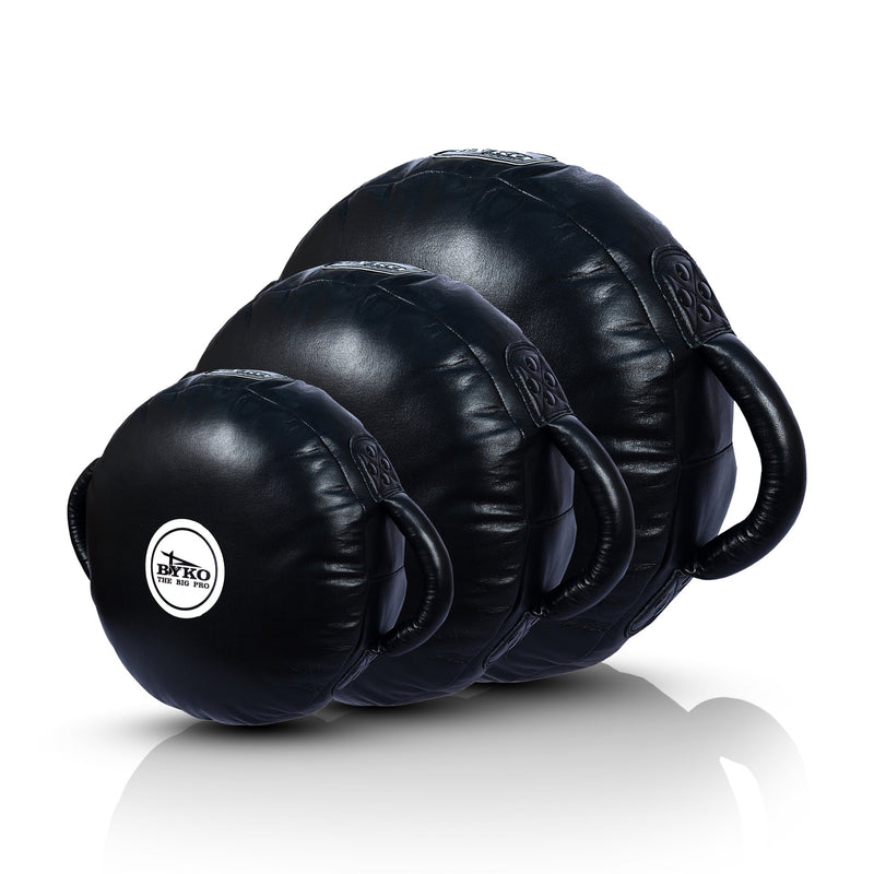 BYKO Legend Leather Boxing Coaching Round Shield - Byko sports