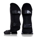 BYKO Shin Instep Pads – Premium Kickboxing & MMA Leg Protection (S - L) – Black & White Training Gear - Byko sports