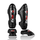 BYKO Shin Instep Pro – Premium MMA/Kickboxing Shin Guards (S - XXL) – Red & Black High - Performance Protection - Byko sports