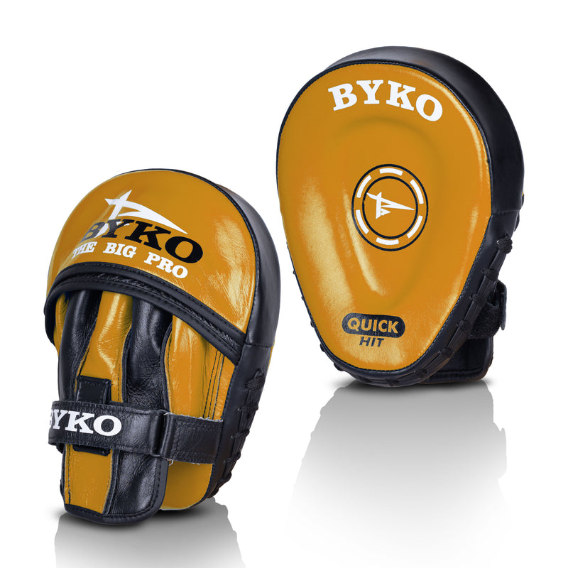 BYKO Smart Focus Mitt Gold & Black – Premium Coaching Pad