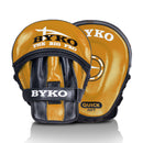 Small Smart Focus Mitt Gold & Black – Precision Punch Target - Front and Back detail view