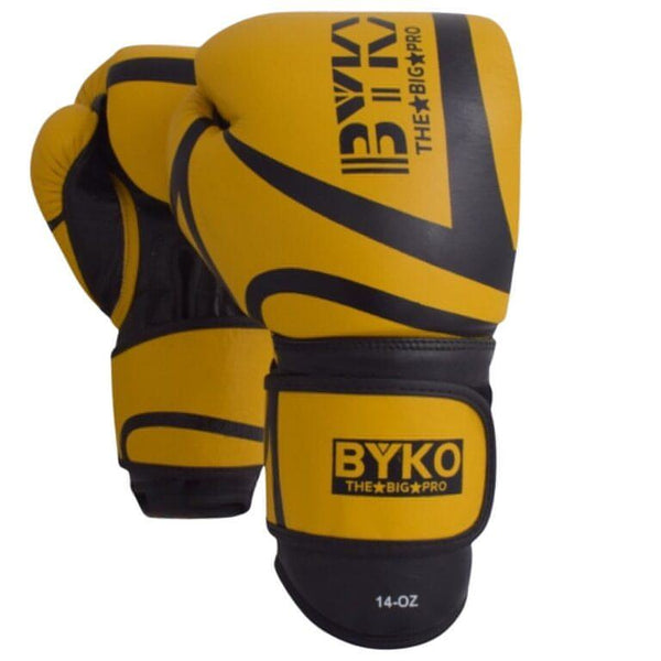 BYKO Boxing Gloves Leather Training Sparring Fight MMA Kick